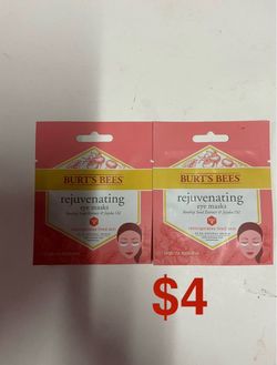 Burt's Bees Rejuvenating Eye Masks – 2 Pack
