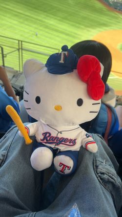 Hello kitty Texas rangers plush