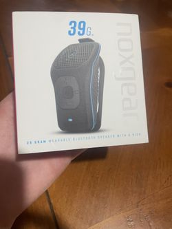 Noxgear 39g Ultralight Wearable Bluetooth Speaker with Sport & Magnetic Clips - IPX7 Waterproof, 15-Hour Battery