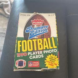 1990 Fleer Premier 36 Wax Pack