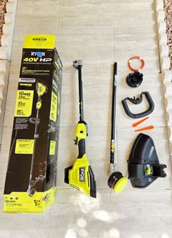 RYOBI 40V HP Brushless WHISPER Series Weed Eater String Trimmer EXPAND-IT Attachment Capable