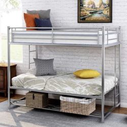 Twin Bunk Bed Mattress sold Separately .