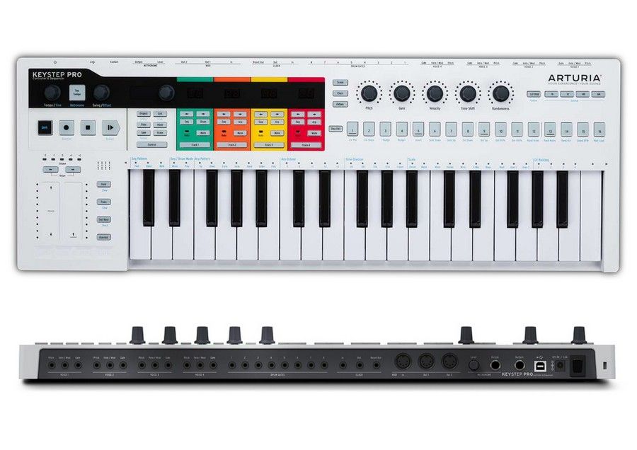 Arturia Keystep Pro Midi Controller Cv Sequencer Keyboard