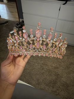 Quince crown pink and gold one size