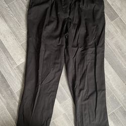 Woman Within Sweatpants Womens Sz 20 Black Straight Leg Elastic Waist