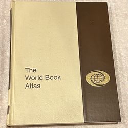 Vtg The World Book Atlas Illustrated Coffee Table Book HC 1972
