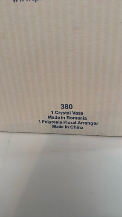 Large crystal vase