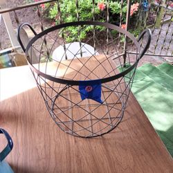 Black Wire Metal Basket