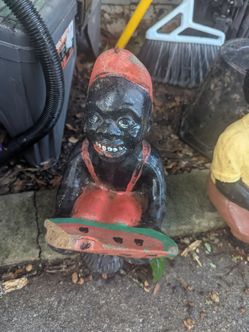 Vintage concrete garden statue
