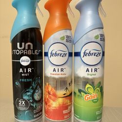 Febreze Air Freshener Mist. 