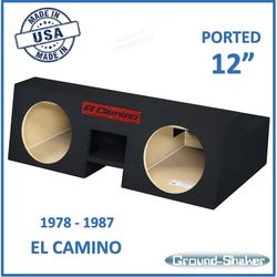 Chevy El camino  12” dual ported sub box subwoofer enclosure Ground shaker box