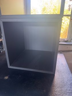 2 Gray Cube Wall Shelf Unit