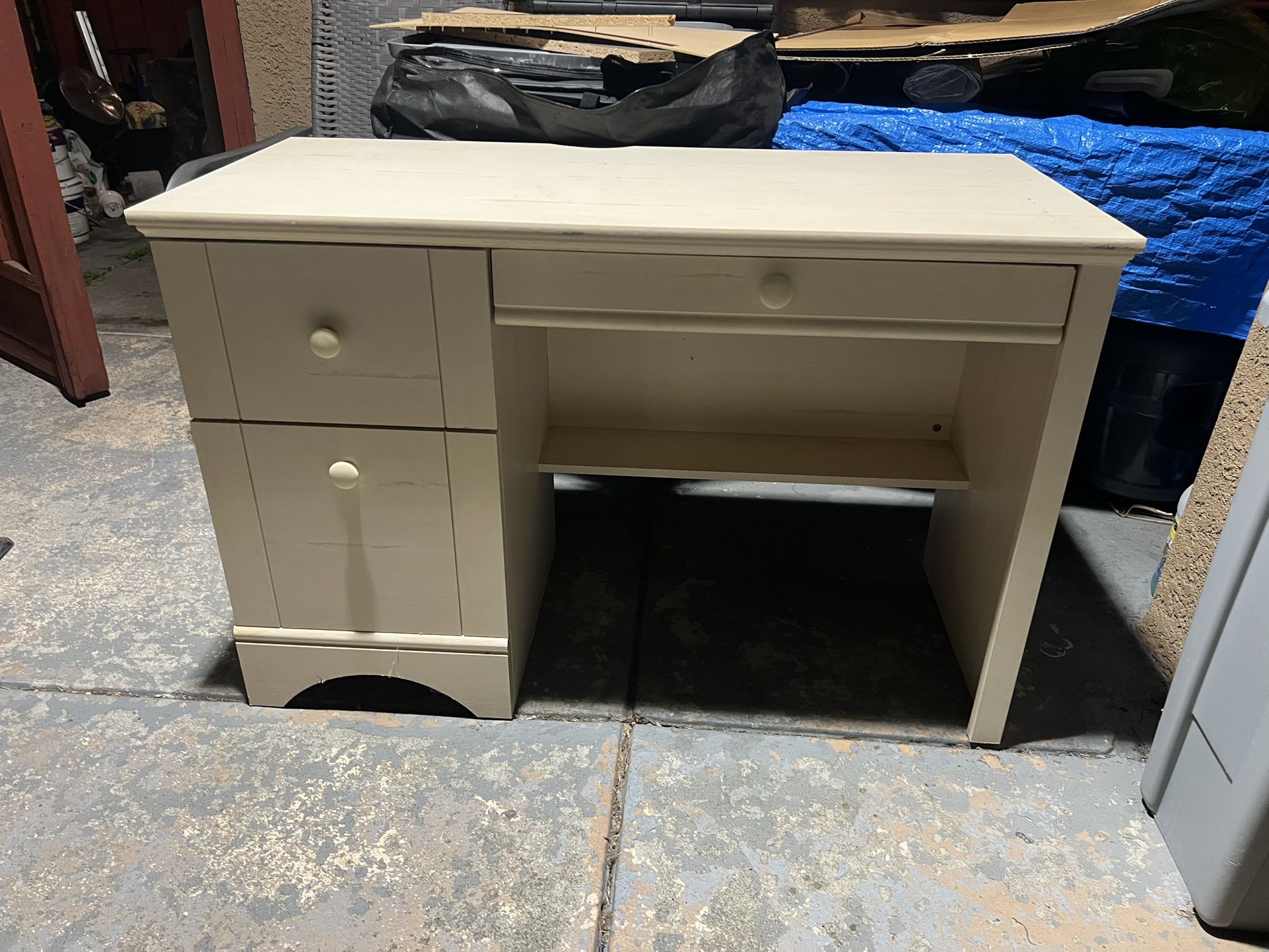 Wooden Desk 43.5 inches wide and 29 inches tall