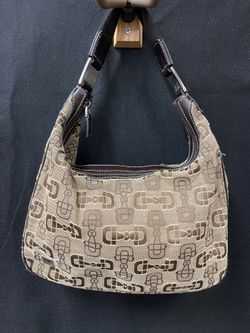 Vintage 1995 Luxury Handbag Horse Bit Print 