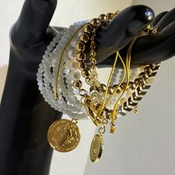 Beautiful And Elegant set of gold plated bracelets