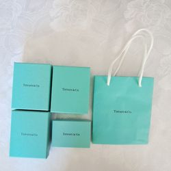 Tiffany Empty Jewelry Boxes And Bag