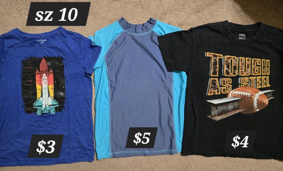 BOYS SZ 10 CLOTHES PRICES ON PHOTOS