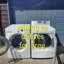 LG Frontload  Washer And Electric Dryer SET 