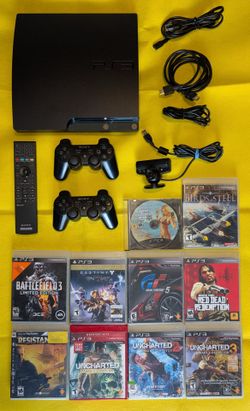 Sony PlayStation 3 Slim 160GB Bundle + Games & Accessories
