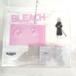 New In Plastic wafer card Bleach BANDAI JUMP Japan Acrylic Stand  Size is about 7.75x 6.75” Bought in Japan official bleach studio