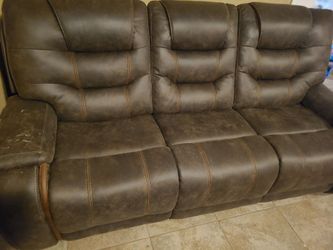 Reclining Sofa and love seat