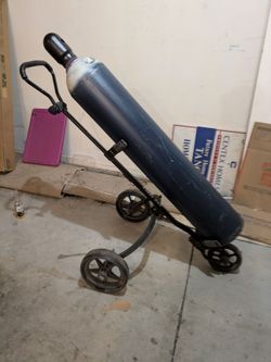 80 lb nitrous tank with carrying cart