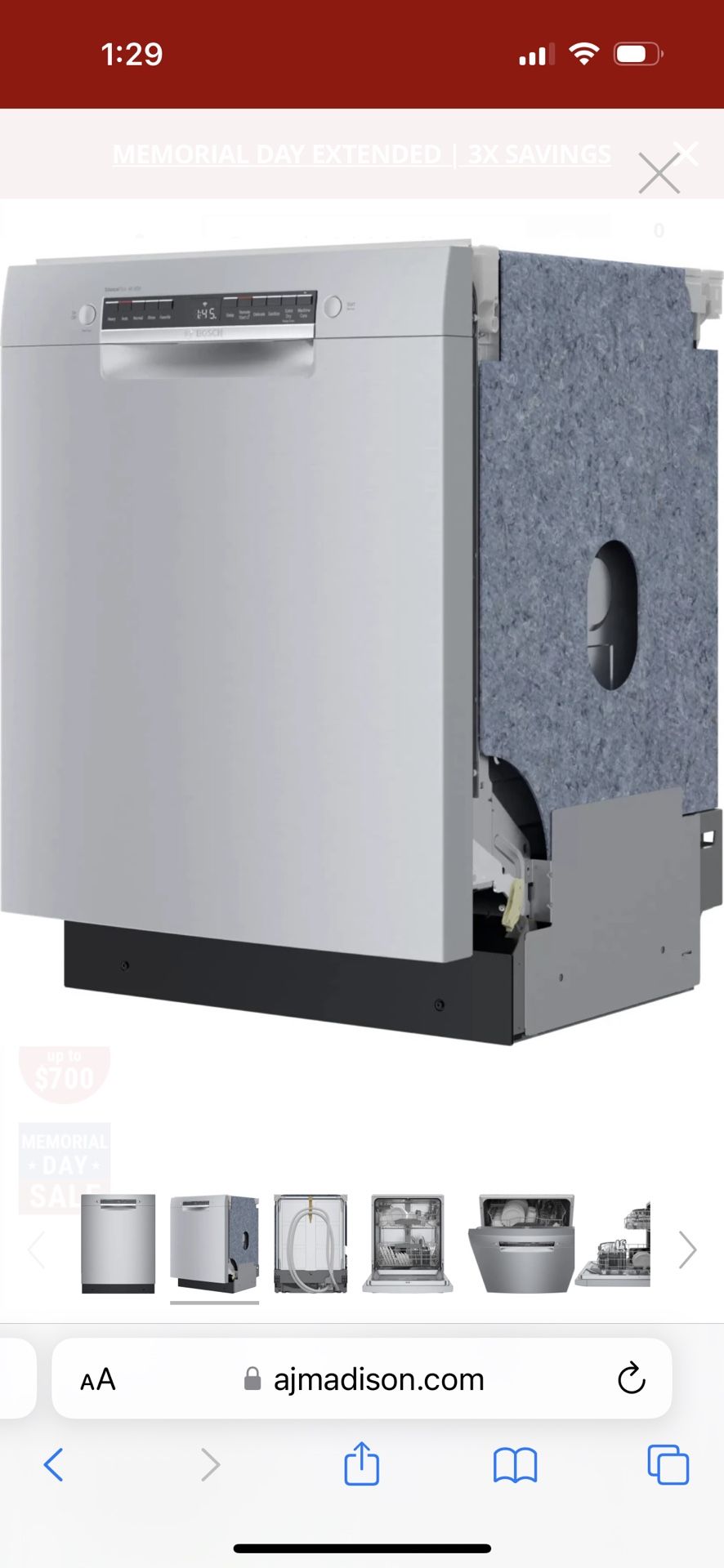 Brand New Bosch Dishwasher (SGE53B55UC)