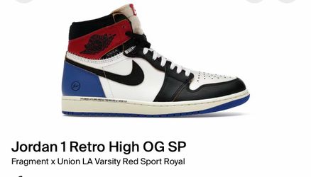 Jordan 1 union fragment varsity red sport 13 men