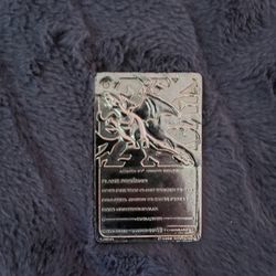 Gold plated  Charmander Pokémon Card 