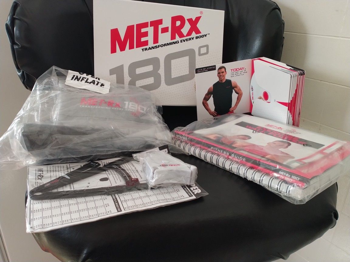 Met-Rx Workout Fitness Exercise Ball Program Kit Transforming Every Body