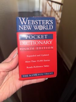 Webster's New World Pocket Dictionary Fourth Edition