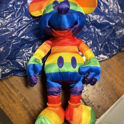 Rainbow Mickey Plush