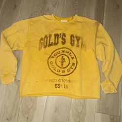 YoungLA Gold’s Gym Crewneck Medium 🔥 New