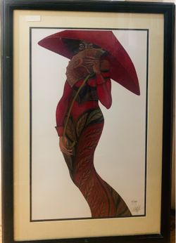 The Red Umbrella by Charles Bibbs