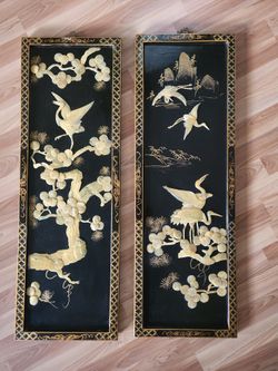 Chinoiseric Asian Panels 