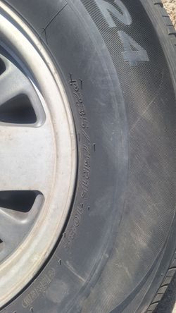Wheel and tire. Llanta y rin
