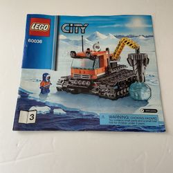 Lego City Arctic 60036 Book 3 Replacement Instructions 