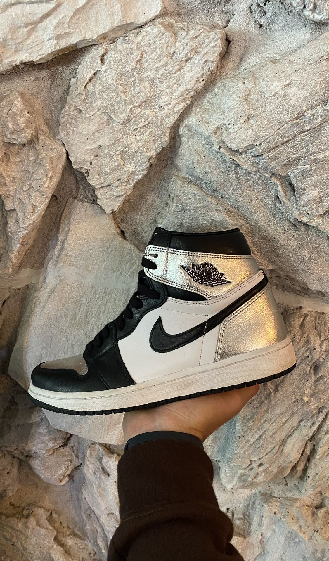 Jordan 1 Silver Toe Sz 10w