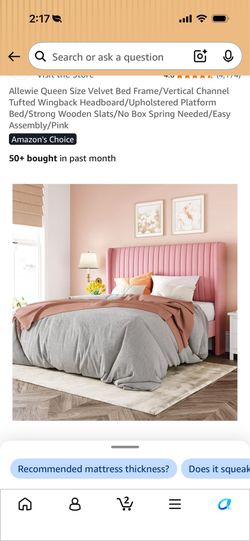 Queen size bed and mattress for sale $130
