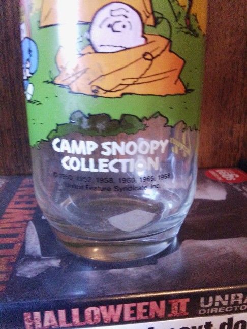 McDonald's "Peanuts"/Camp Snoopy Collectable Glass 