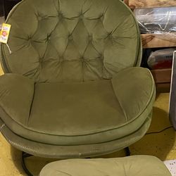 Chair with ottoman 