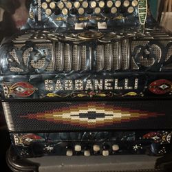 Acordeon Gabbanelli Tono Sol Be Mol  Como Nuevo 
