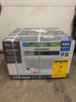 New 10000 BTU Smart Window Air Conditioner, Fan, and Dehumidifier