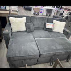 Corduroy Couch New In Box / USB 