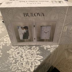 Bulova Clock/ Picture Frame 