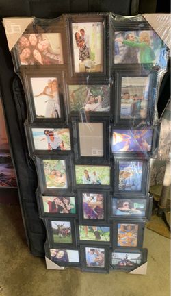 Large Black Multi-Opening Collage Picture Frame