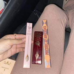 precisely, my brow pencil shade, warm black, charlotte tilbury lip pencil , shade pillow talk deep, charlotte tilbury , lip plumper , shade nudegasm d