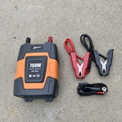 Ampeak 750W Power Inverter 4.8A Dual USB Ports 2 AC Outlets Car Inverter DC 12V to AC 110V 11 Protections for Devices