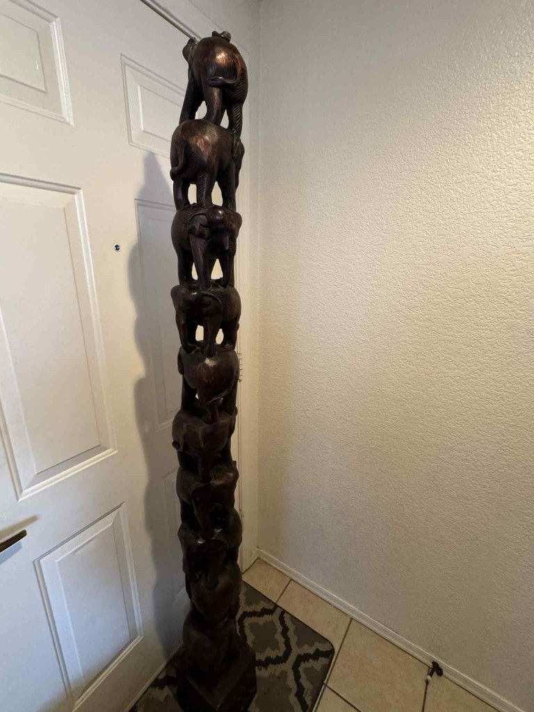 Wooden Elephant Statue