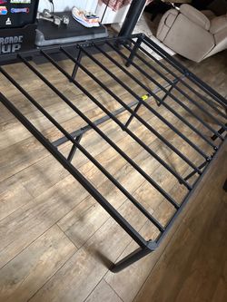 FULL Black Metal Platform Bed Frame